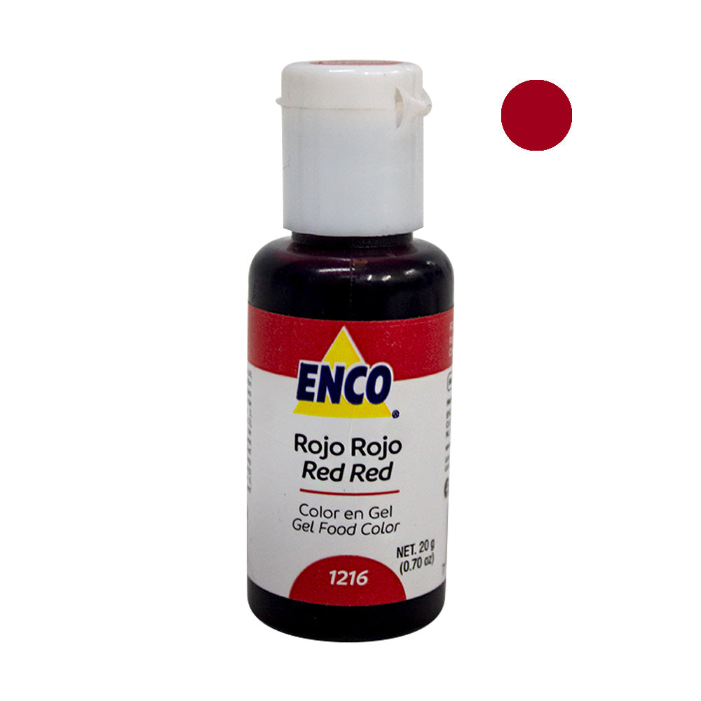 Colorante Rojo Rojo 20gr Gel Enco