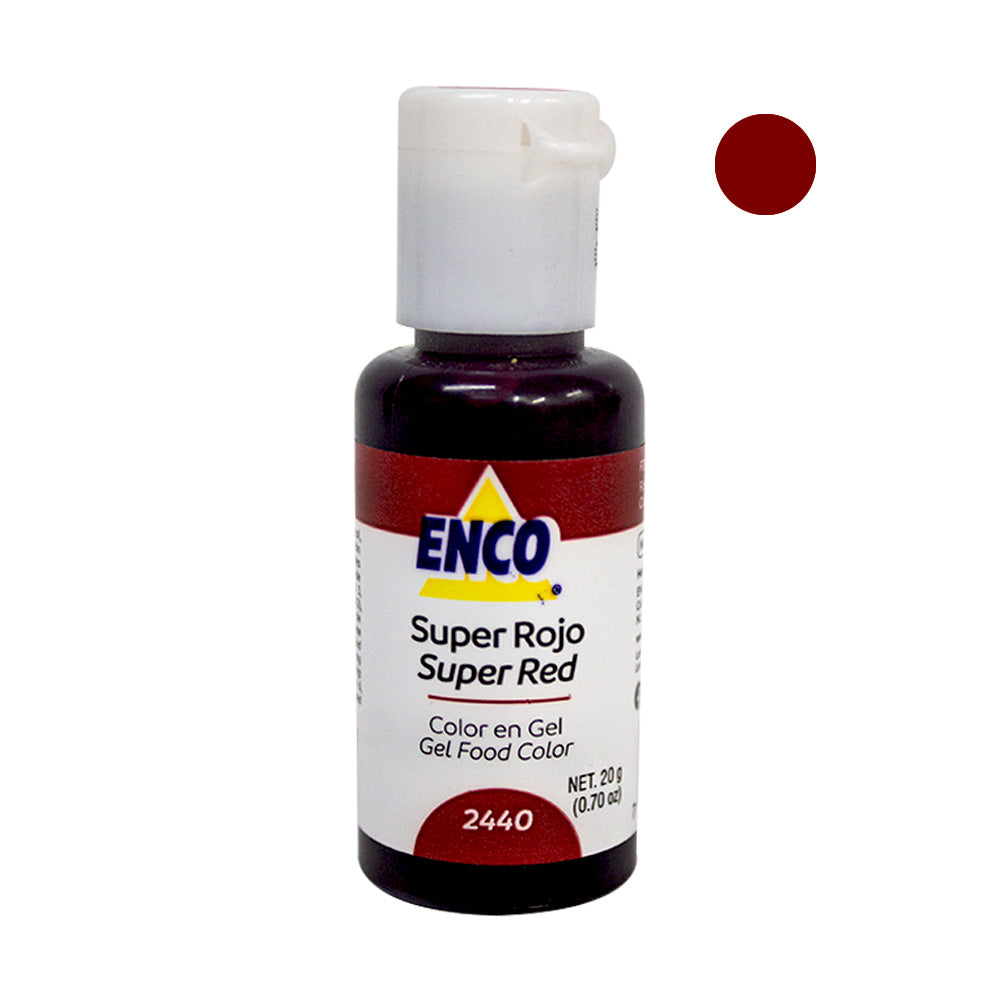 Colorante Super Rojo 20gr Gel Enco