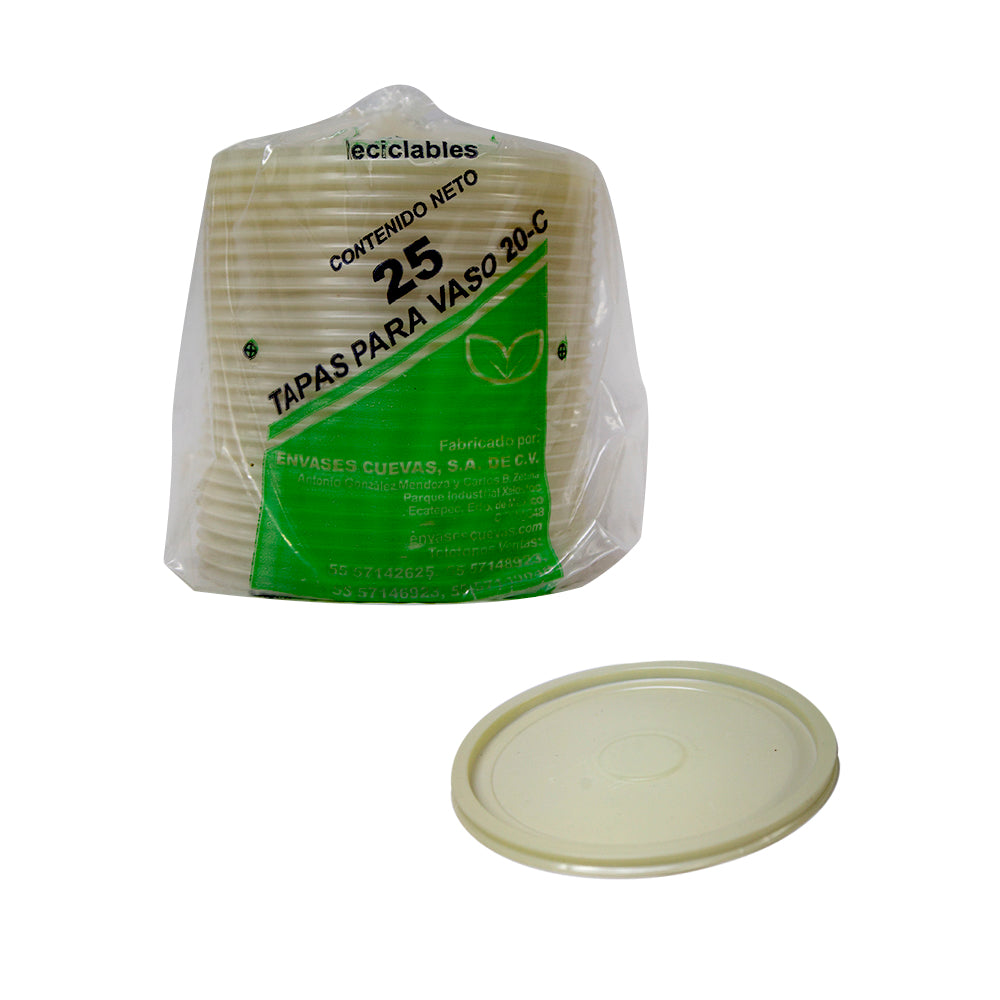 Tapa Desechable 20-C c/25pz (Edo Méx CDMX) – La Mimi
