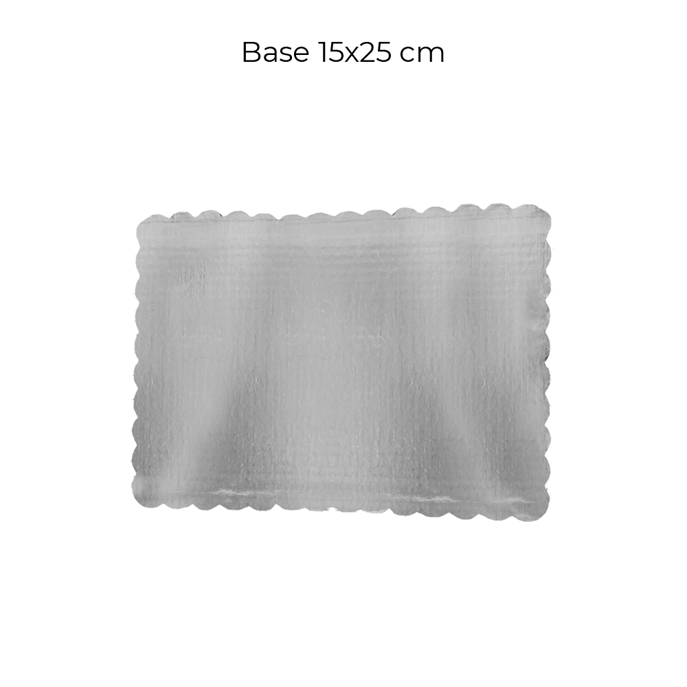Base cartón aluminio 15x25 cm