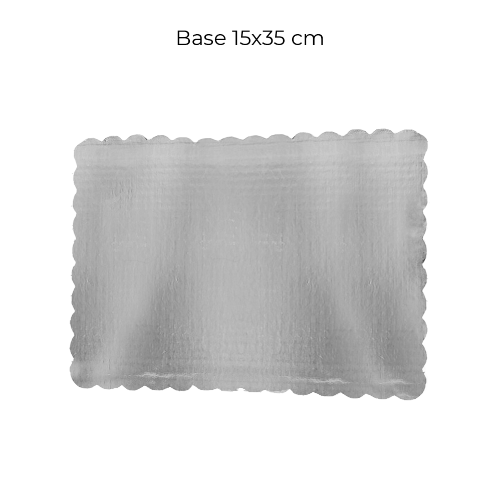 Base cartón aluminio 15x35 cm