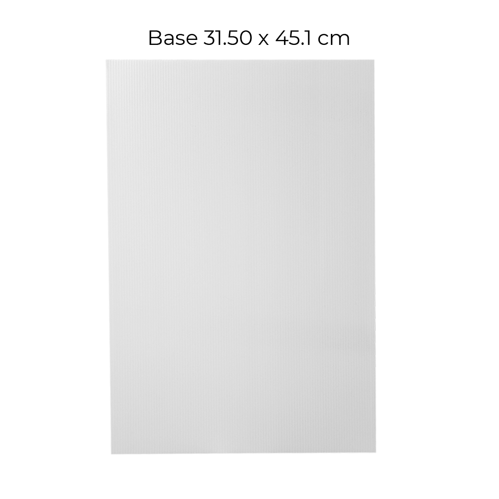Base de plástico rectangular 31.5x45 cm