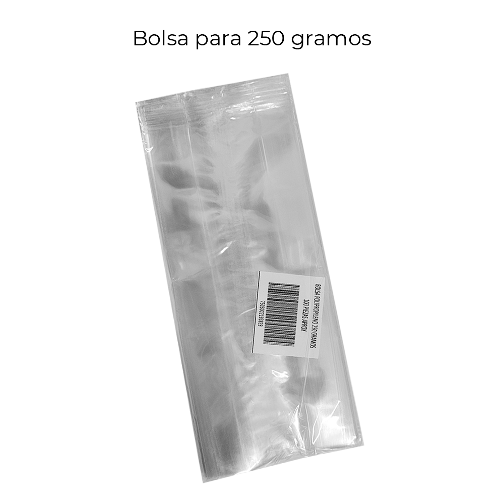 Bolsa de celofán 250 gr con fuelle c/90pz – La Mimi