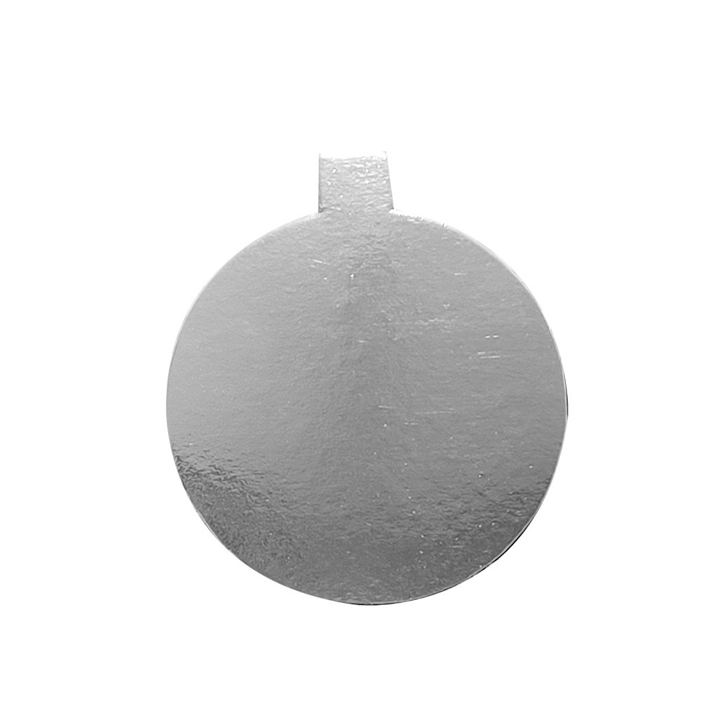 Base de mini pastel redonda plateada c/50pz