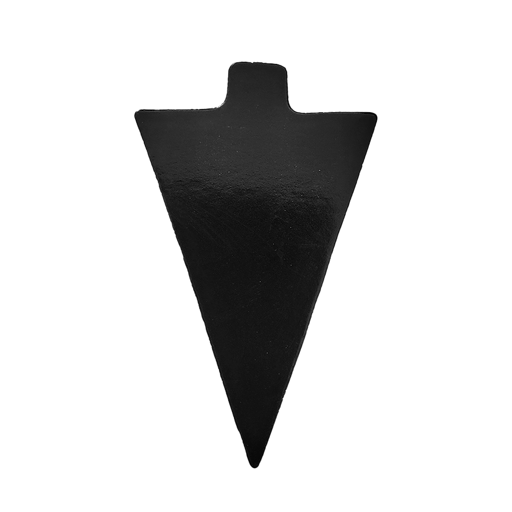 Base de mini pastel triangular negro c/50pz