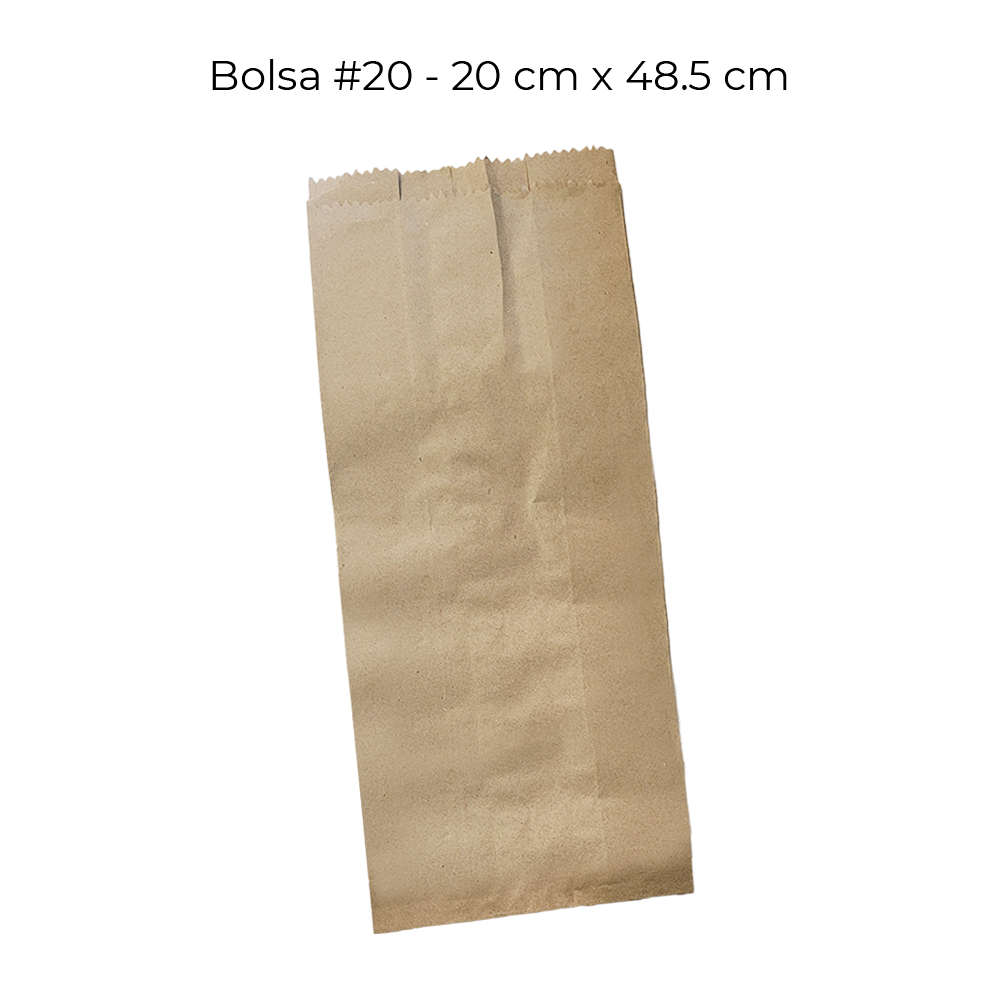 Bolsa estraza 20  c/100pz