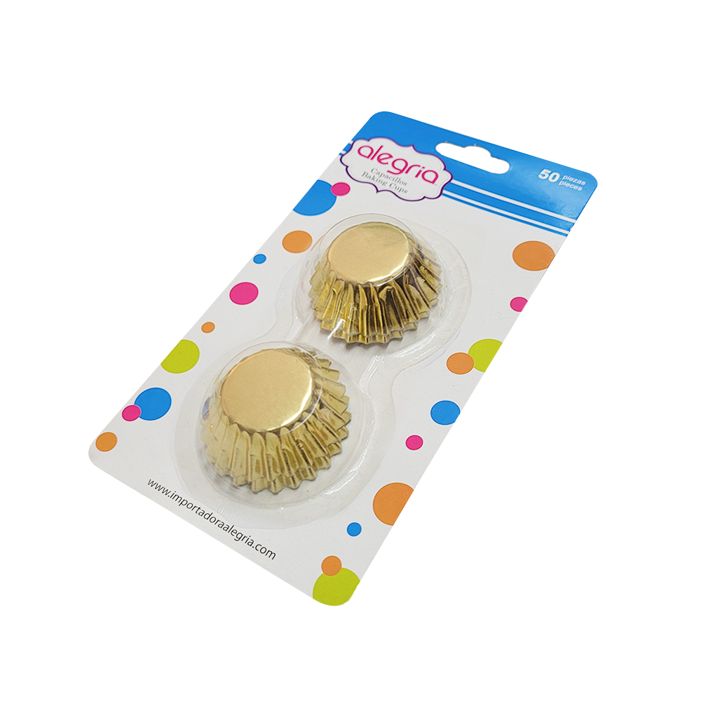 Capacillo chico dorado metálico -42722 c/50pz