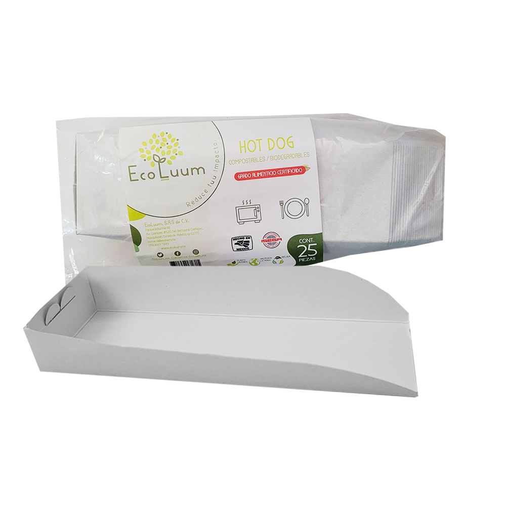 Plato Hot Dog Biodegradable Eco c/25pz – La Mimi