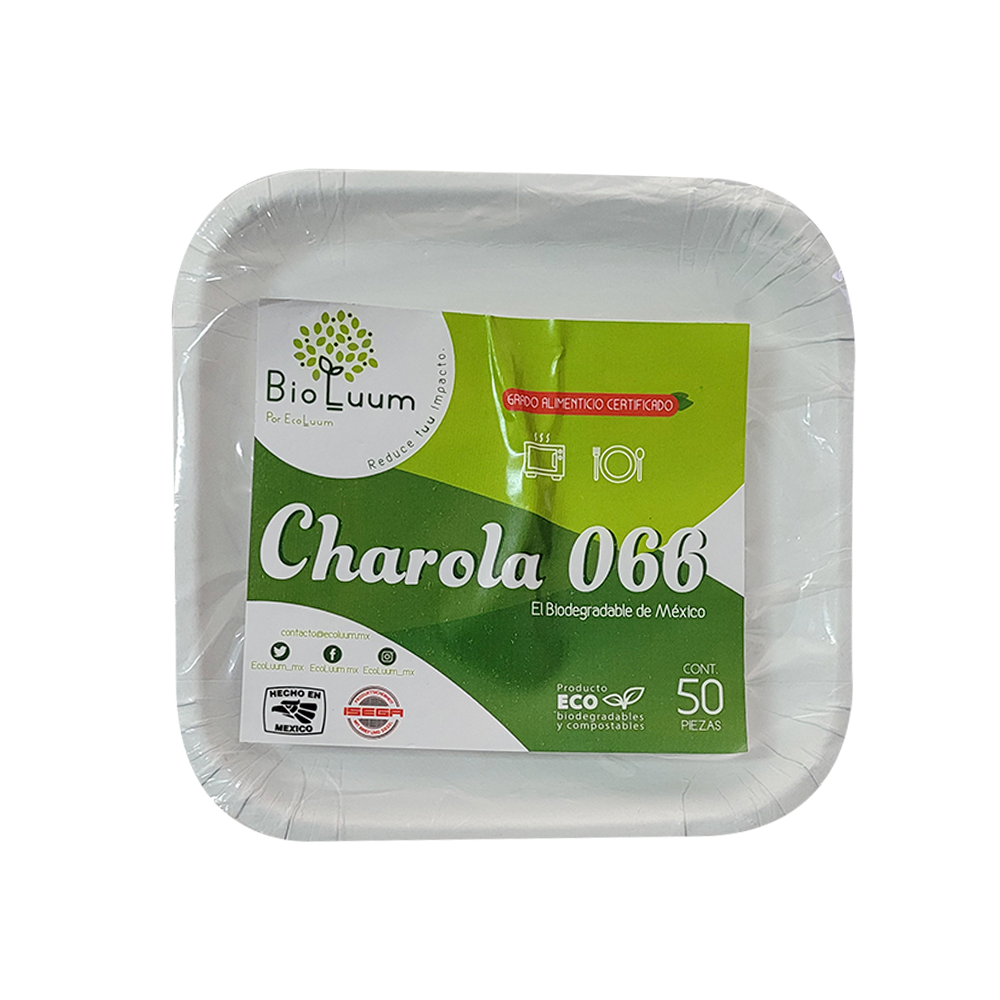 Plato 066 Biodegradable Eco c/50pz