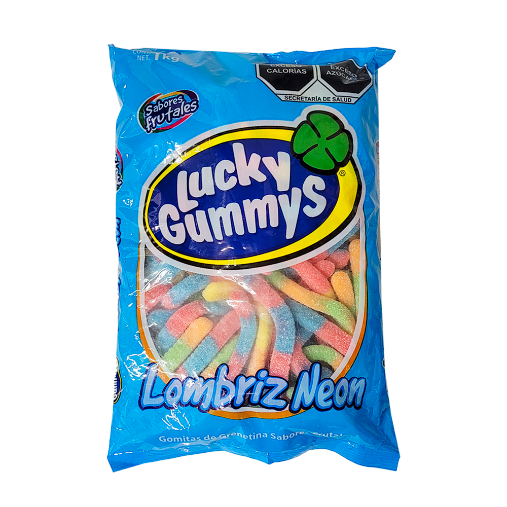 Gomitas Lombriz Neón c/1kg