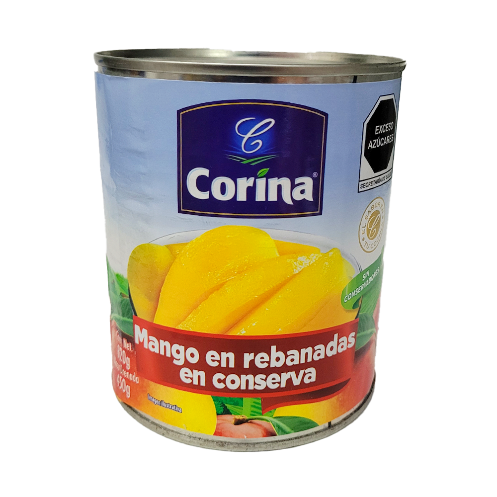 MANGO REBANADO CORINA LATA 800 GRS