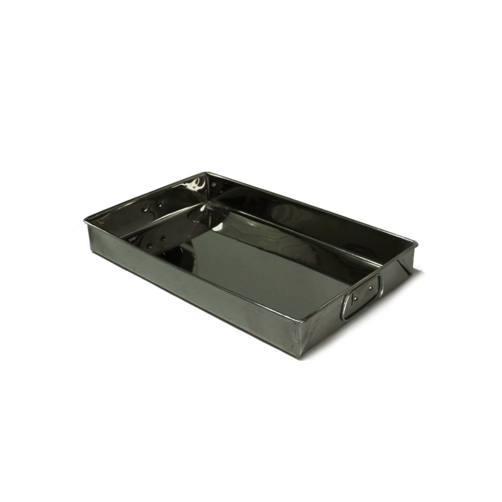 Charola Rectangular Acero Inox # 5 (Ch) – La Mimi