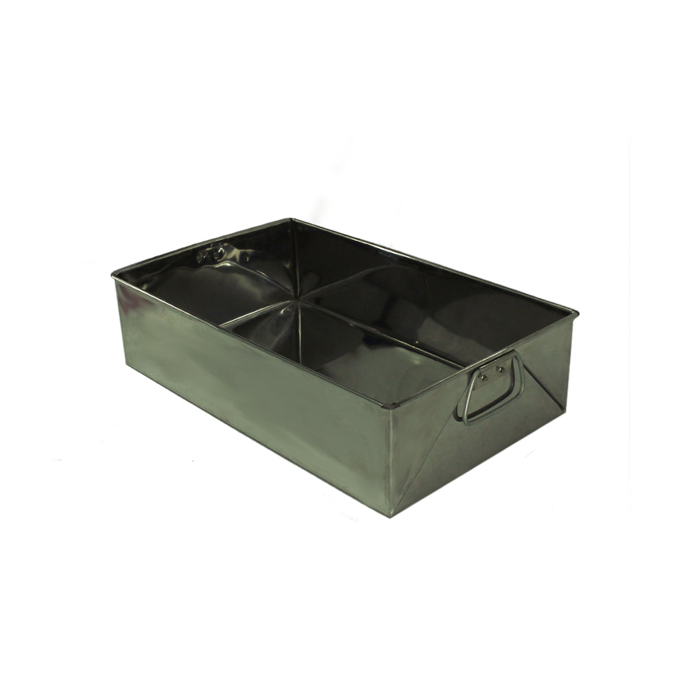 Charola Rectangular Acero Inox #12 (Med)