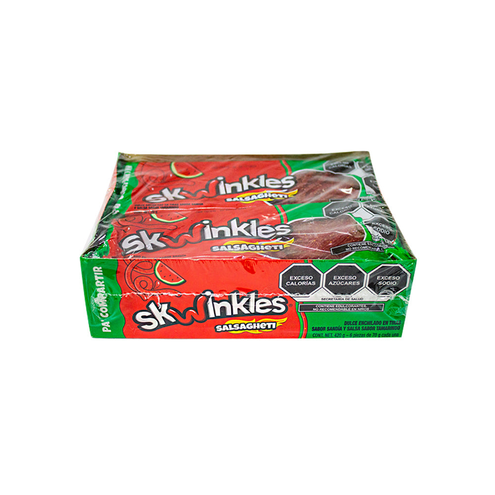 Skwinkles Sandía Salsagueti c/6 pz