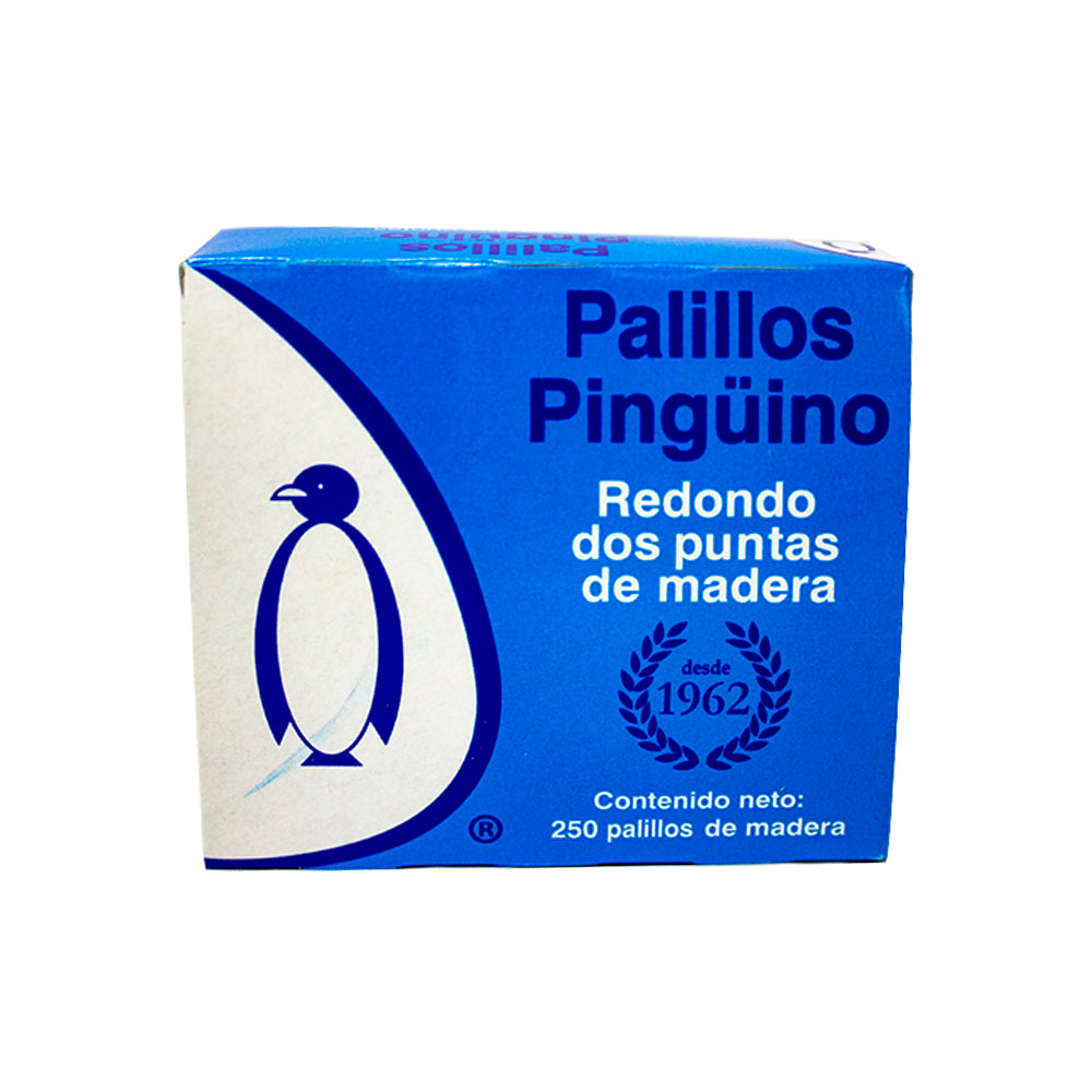 Palillo de Madera Pinguino c/250pz