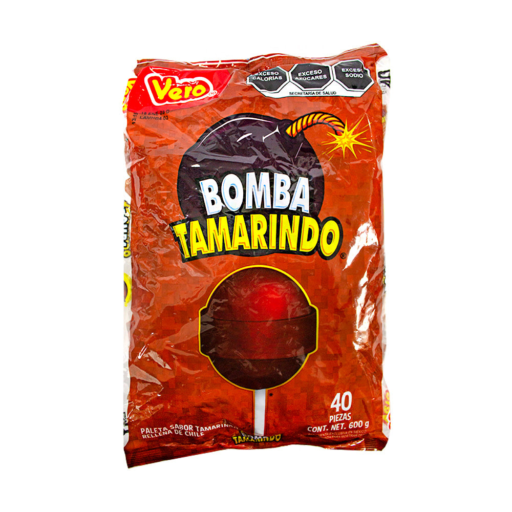 Paleta Bomba Tamarindo c/40 pz