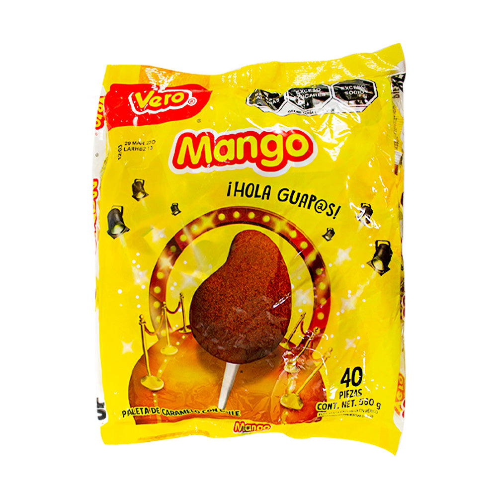 Paleta de Mango con chile c/40 pz