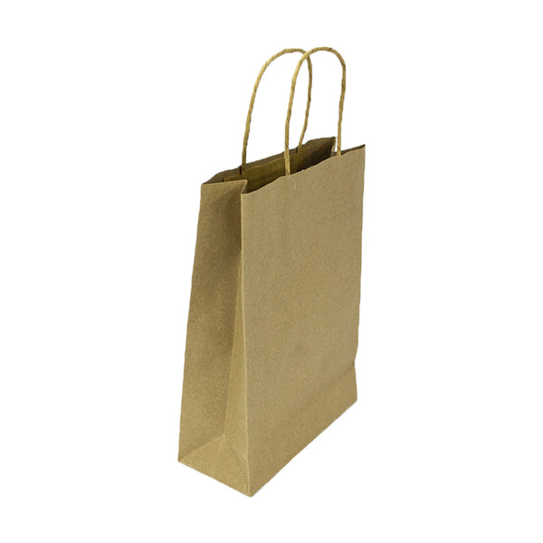 Bolsa de Papel Kraft c/Asa Mediana c/12pz