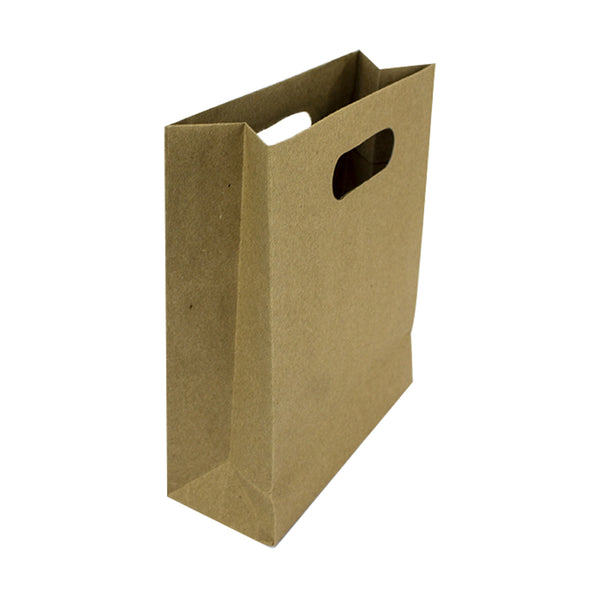 Bolsa de Papel Kraft Troquelada Chica  c/12pz