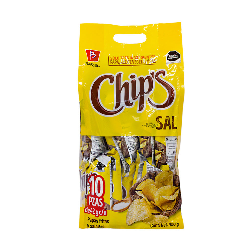 Chips Sal c/10 pz