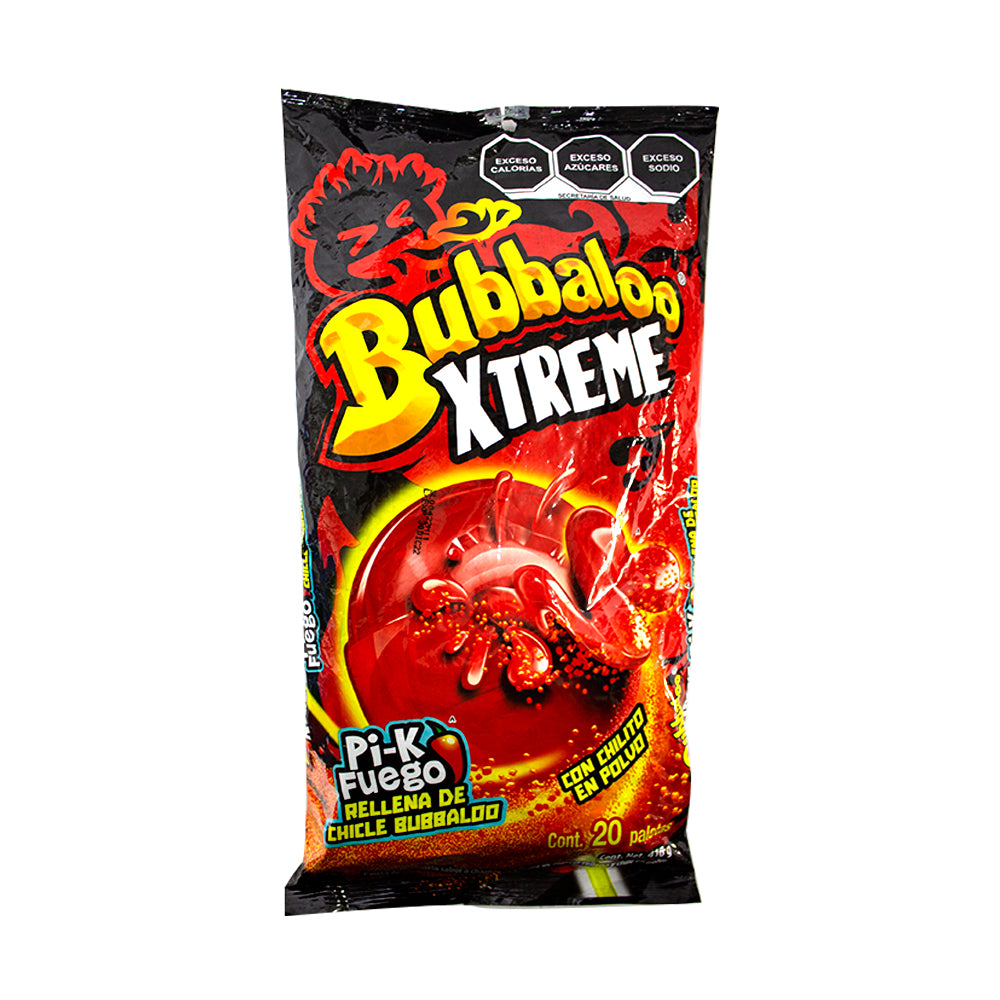 Bubbaloo Xtreme Pi-k Fuego c/20pz
