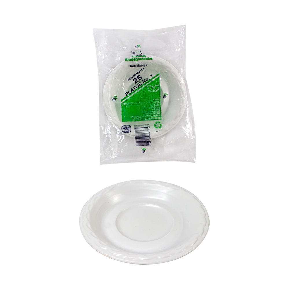 Plato Desechable Bio c/25pz – La Mimi