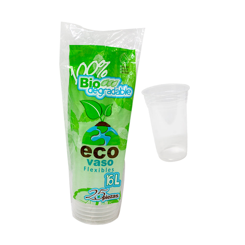 Vaso Biodegradable 16L / c/25pz (Edo Méx - CDMX)