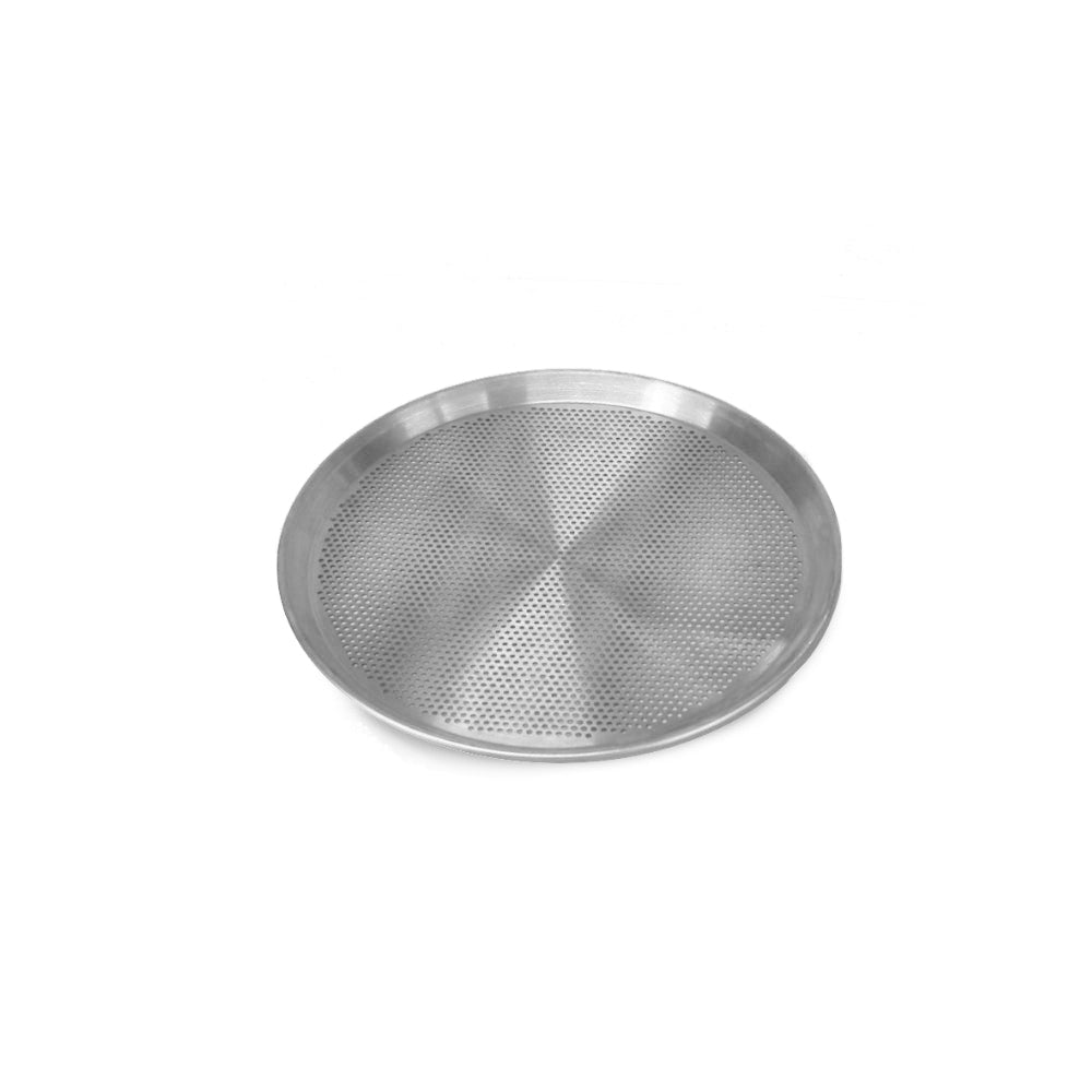 Charola Aluminio p/pizza Perforada 25 cm