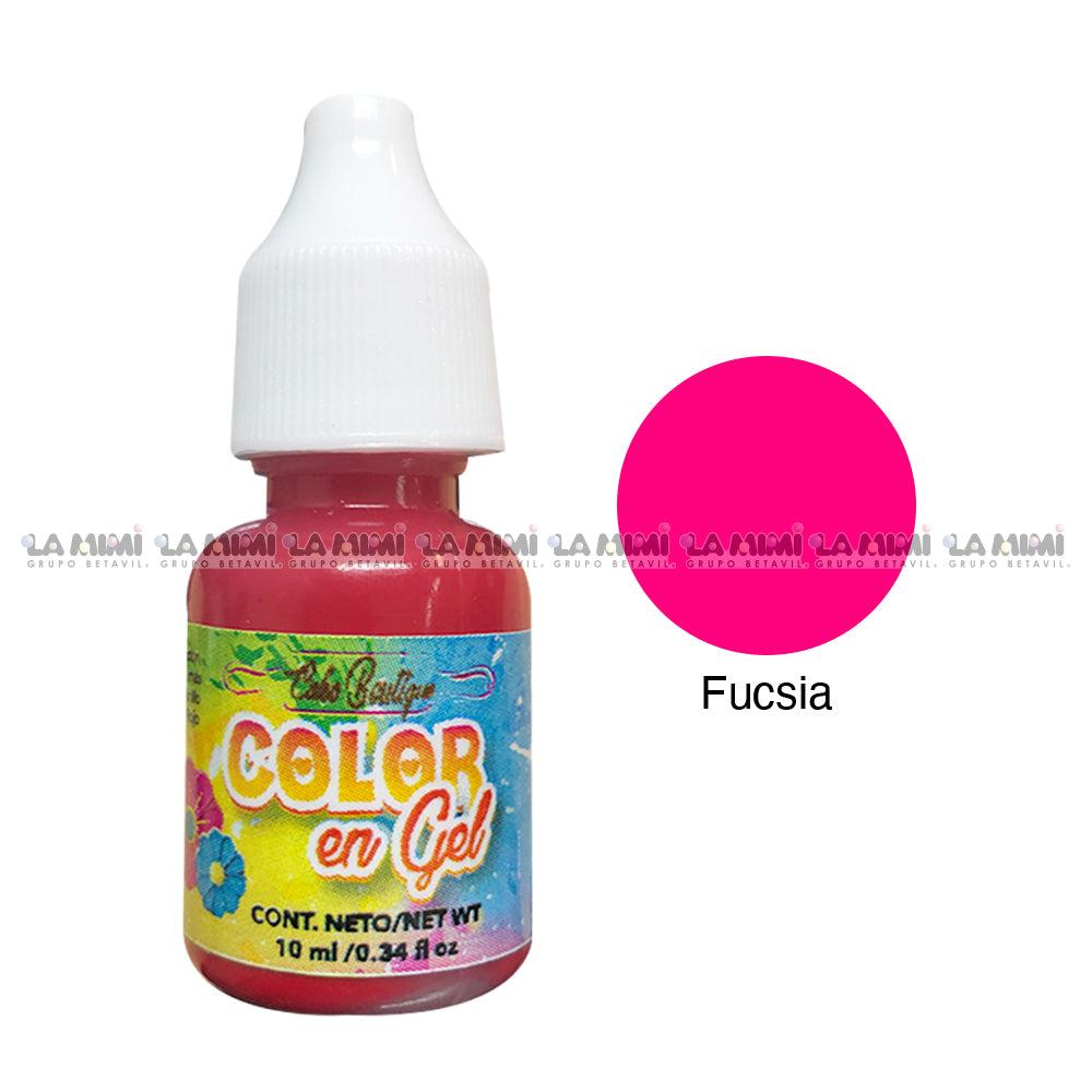 Colorante en gel Fuscsia 1pza c/10ml