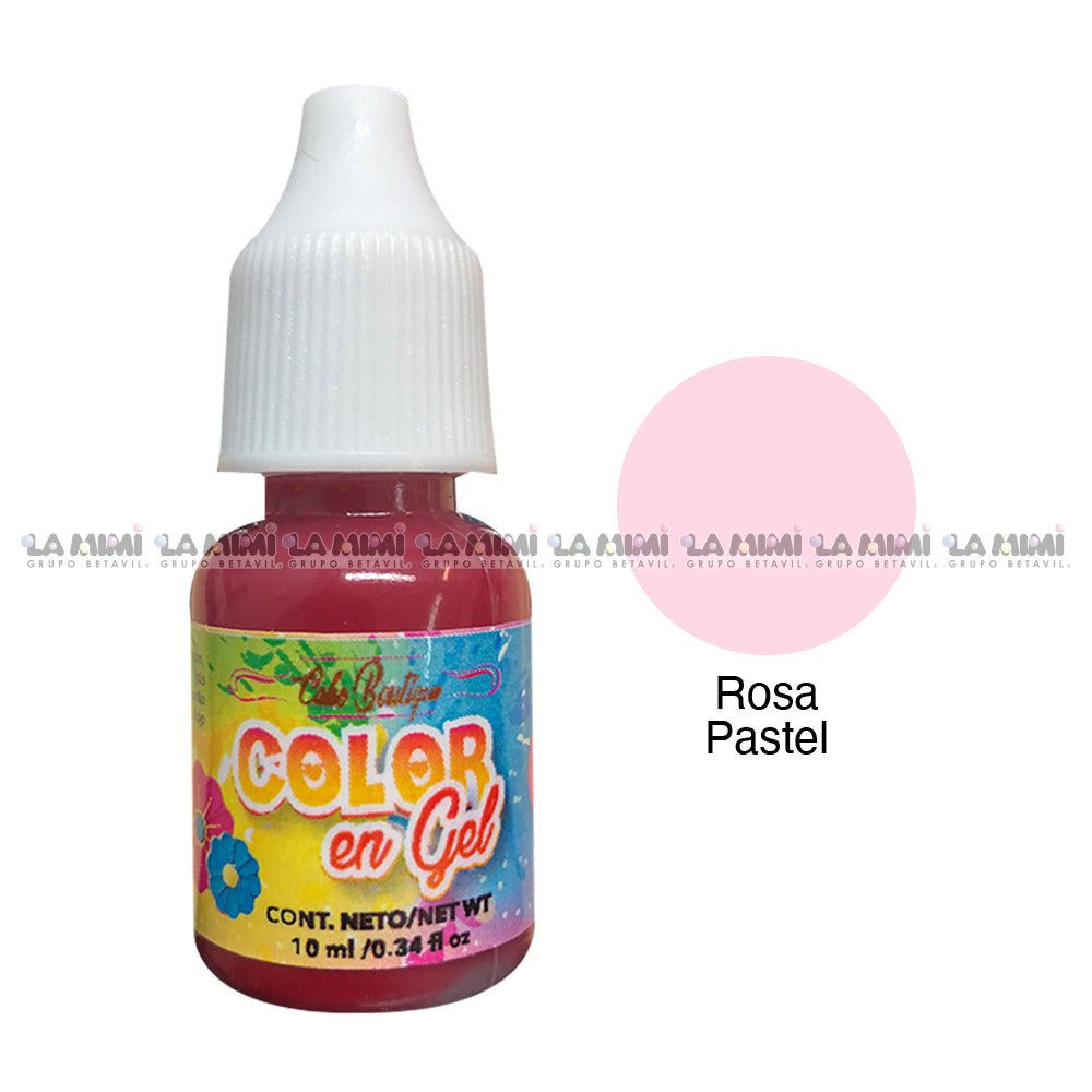 Colorante en gel Rosa Pastel  1pza c/10ml