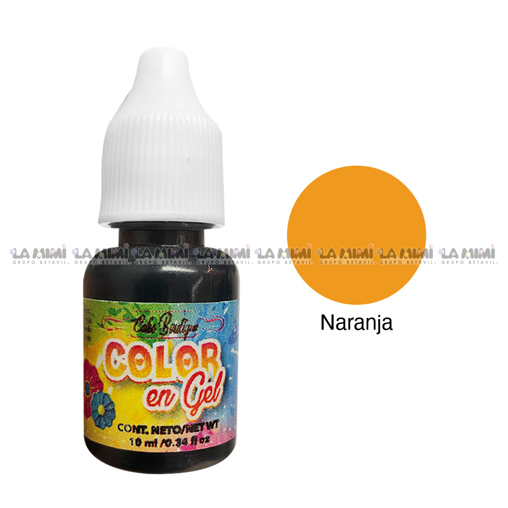 Colorante en gel Naranja  1pza  c/10ml