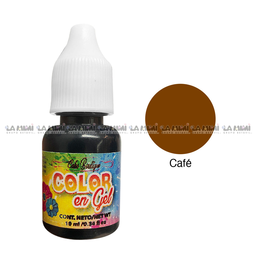 Colorante en gel Café  1pza c/10ml