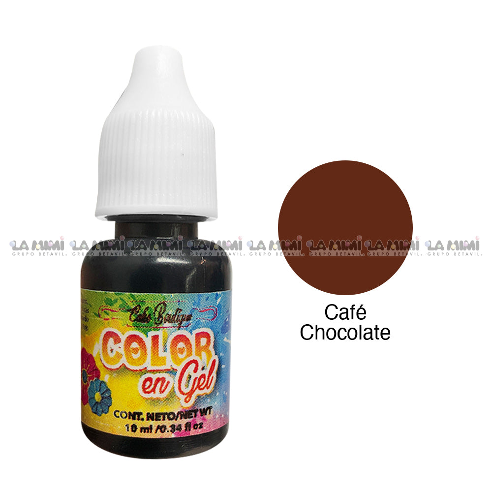 Colorante en gel  Café Chocolate 1pza c/10ml