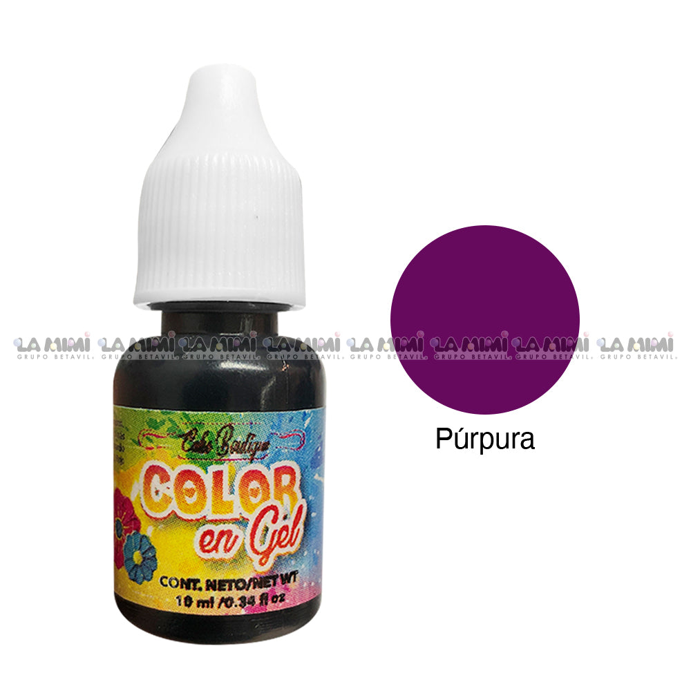 Colorante en gel  Púrpura 1pza c/10ml