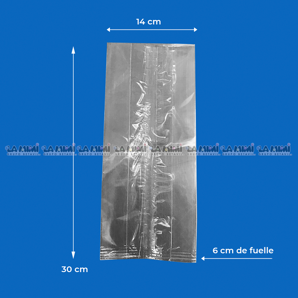 Bolsa de celofán para con fuelle – La Mimi