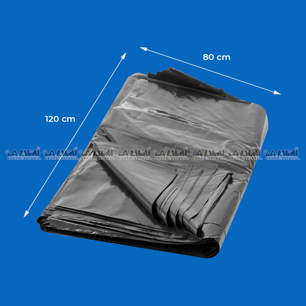 Bolsa de plástico NEGRA 80x120 c/1kg (Edo Méx - CDMX)
