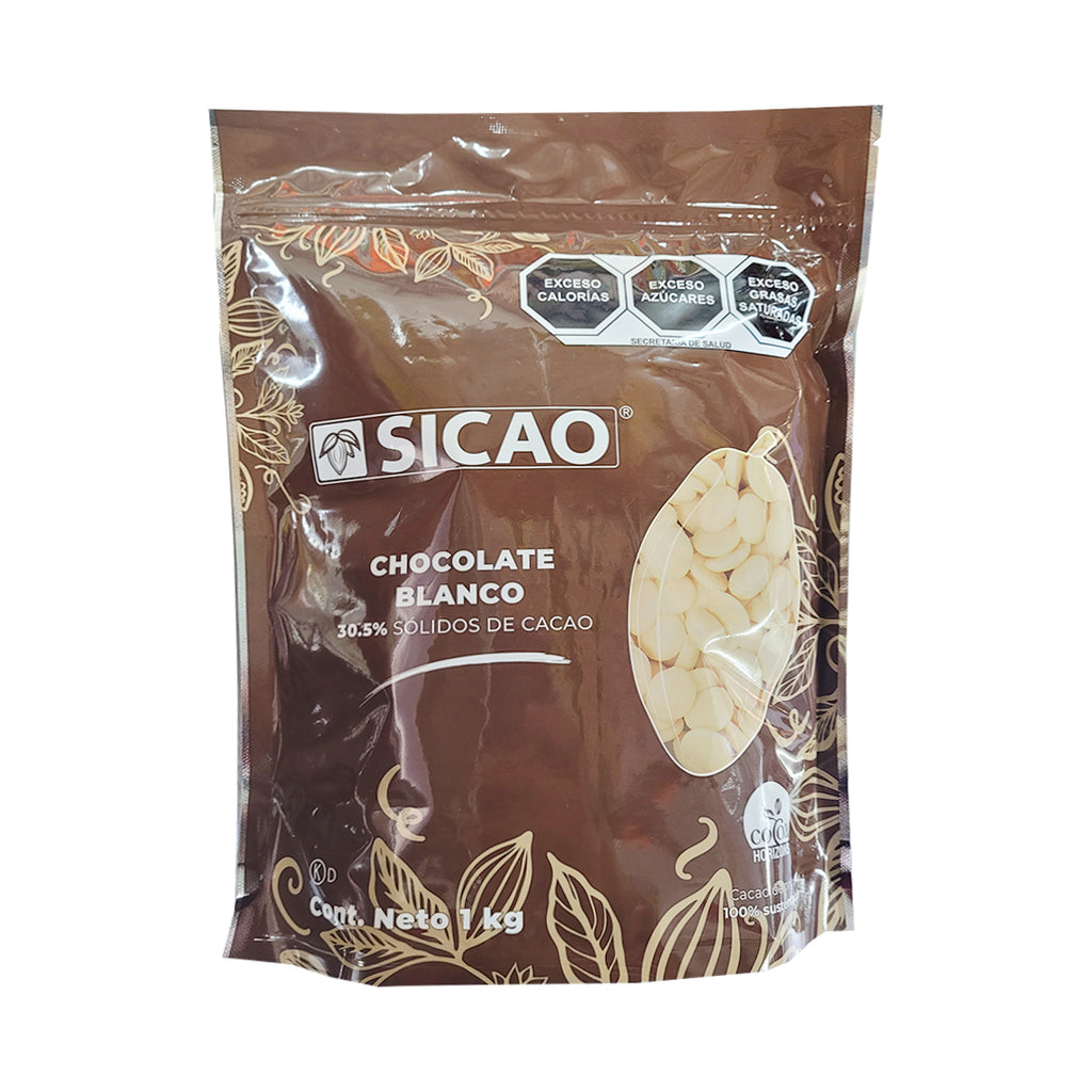 Chocolate blanco en Hojuela bolsa c/1 kg