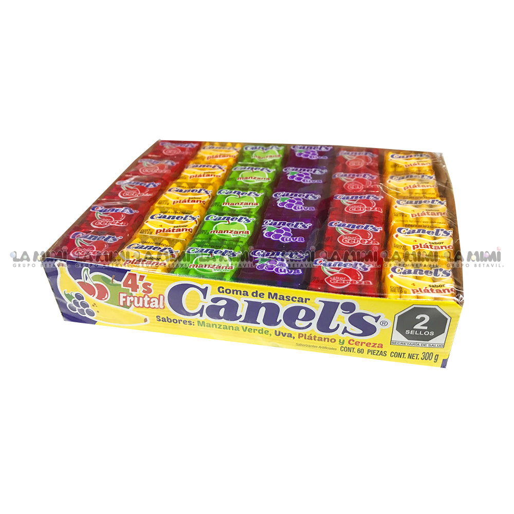 Canels Celofan 4 sabores caja c/ 60pz