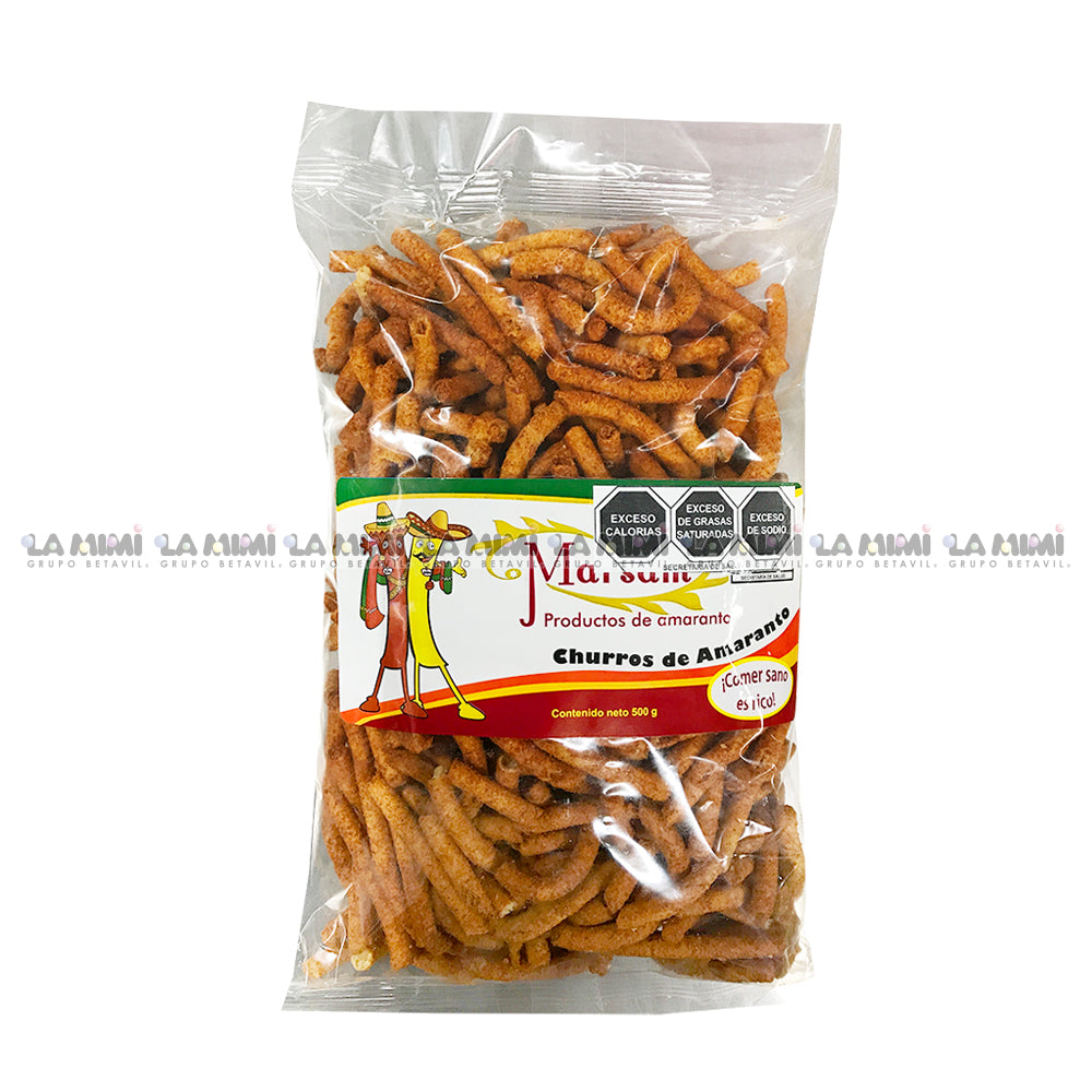 Churros de amaranto bolsa c/ 500 gramos