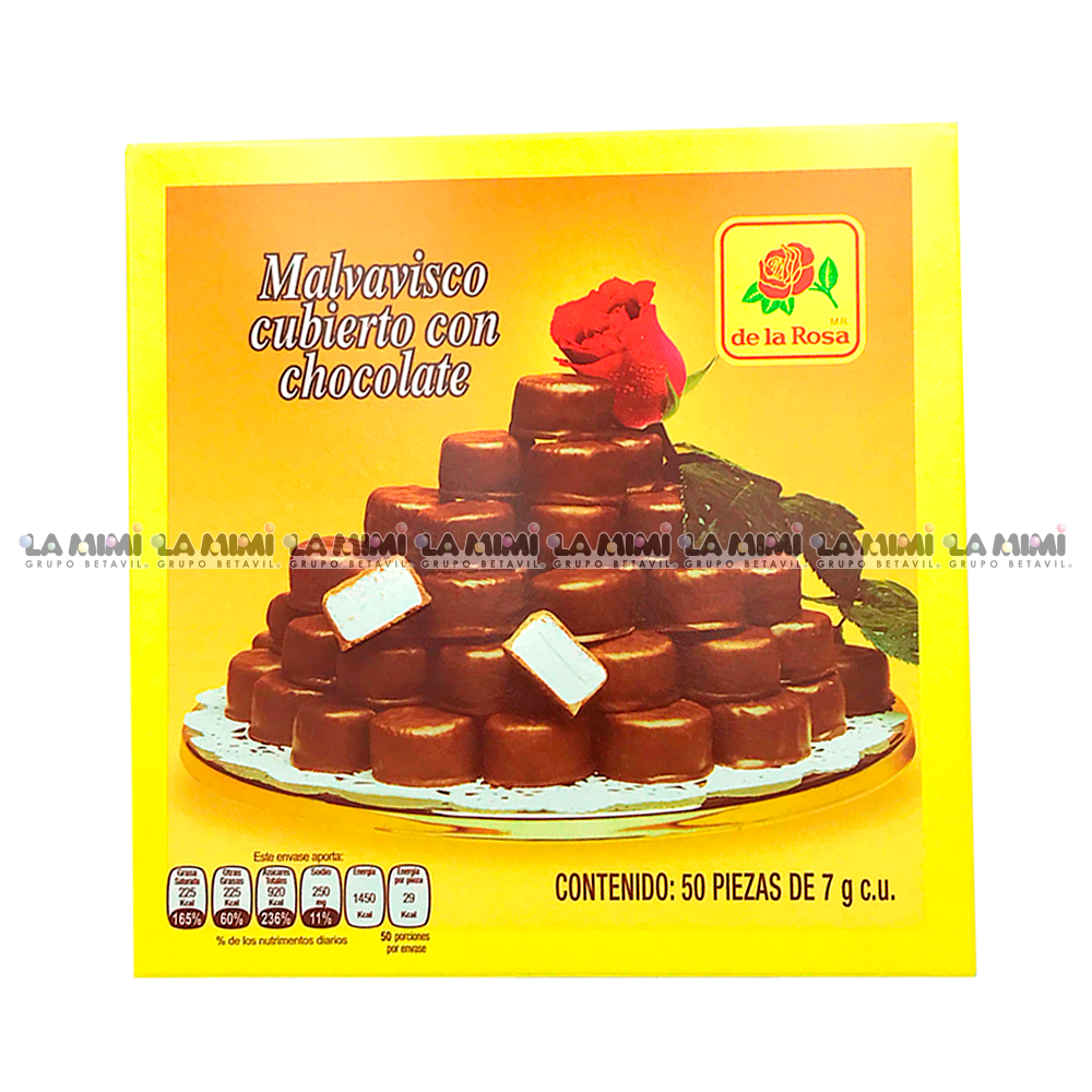 De La Rosa Bombon Con Chocolate 50 Piece