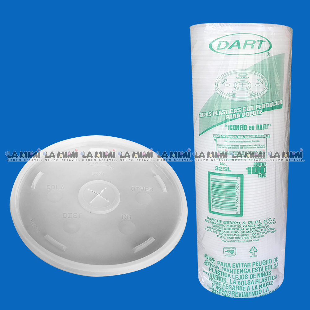Tapa 32SL desechable para vaso - DART – La Mimi
