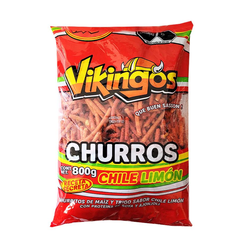 Churros Vikingos Chile Limón c/800gr
